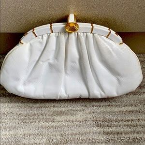 Judith Leiber white Clutch